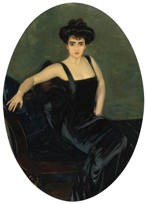 Portrait Of Mrs. Esperanza Conill De Zanetti by Joaquin Sorolla Oil Painting