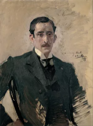 Portrait by Joaquin Sorolla Oil Painting