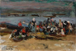 Ria de Asturias. Las Carboneras by Joaquin Sorolla Oil Painting
