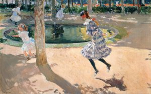 The Skipping Rope Oil painting by Joaquin Sorolla