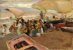 Vuelta De La Pesca by Joaquin Sorolla Oil Painting