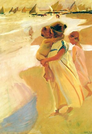Al Bano, Valencia by Joaquin Sorolla y Bastida Oil Painting