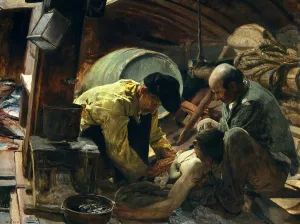 And They Still Say Fish is Expensive by Joaquin Sorolla y Bastida Oil Painting