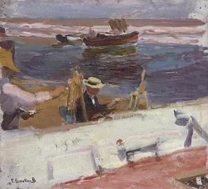 Apunte de la Playa by Joaquin Sorolla y Bastida - Oil Painting Reproduction