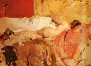 Bacante by Joaquin Sorolla y Bastida - Oil Painting Reproduction