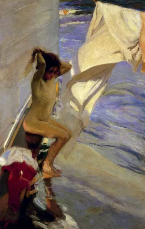 Before the Bath by Joaquin Sorolla y Bastida - Oil Painting Reproduction
