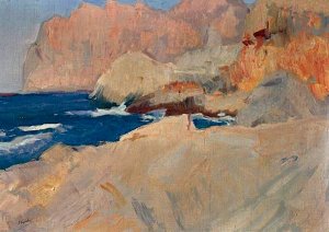 Calle de St Vicente, Mallorca by Joaquin Sorolla y Bastida Oil Painting