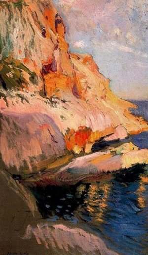 Cave at San Antonio, Javea by Joaquin Sorolla y Bastida Oil Painting