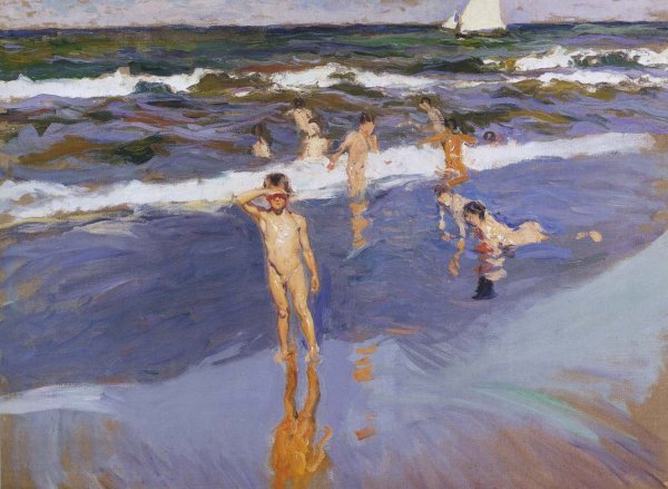 Children in the Sea, Valencia Beach