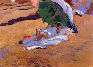 Childs Siesta by Joaquin Sorolla y Bastida - Oil Painting Reproduction