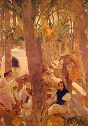 El Palmeral - Elche by Joaquin Sorolla y Bastida - Oil Painting Reproduction