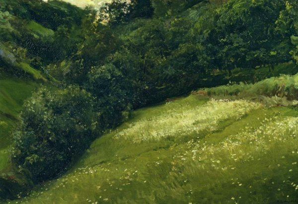 Main Product Photo of Field in Asturias Painting by Joaquin Sorolla y Bastida