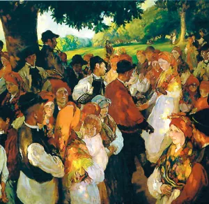 Fiesta Gallega by Joaquin Sorolla y Bastida Oil Painting