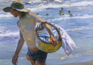 Fisherman in Valencia by Joaquin Sorolla y Bastida Oil Painting