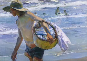 Fisherman in Valencia Oil painting by Joaquin Sorolla y Bastida