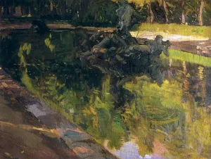 Fountain of Neptune, La Granja by Joaquin Sorolla y Bastida Oil Painting
