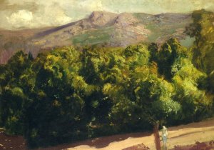 Gardens at San Ildefonso by Joaquin Sorolla y Bastida Oil Painting