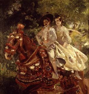 Grupa Valenciana by Joaquin Sorolla y Bastida Oil Painting