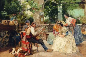 Guitar Players, Valencia by Joaquin Sorolla y Bastida Oil Painting