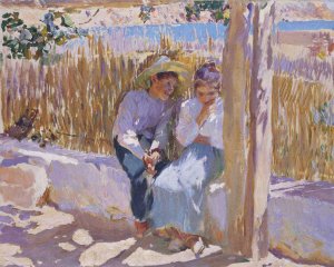 Idyll, Javea by Joaquin Sorolla y Bastida Oil Painting