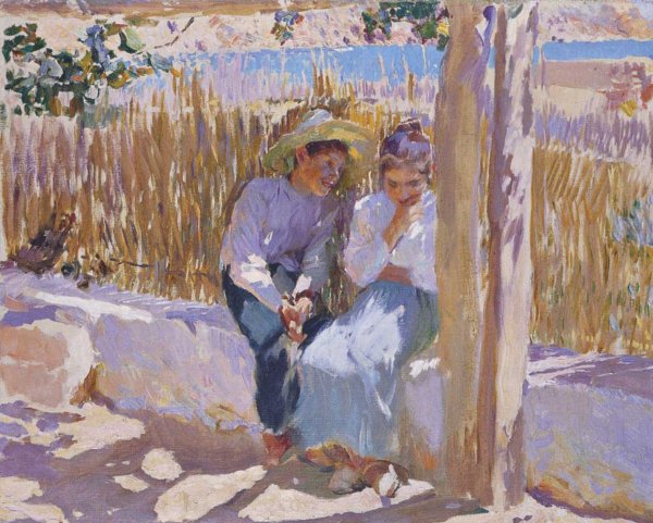 Main Product Photo of Idyll, Javea Painting by Joaquin Sorolla y Bastida