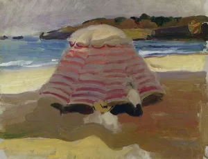 La Playa de Biarritz by Joaquin Sorolla y Bastida Oil Painting