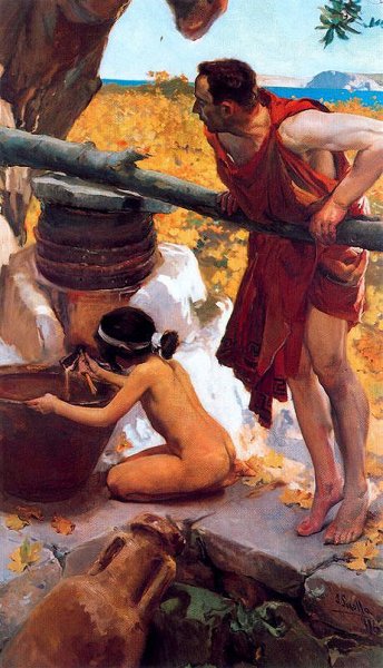 Main Product Photo of La Prenssa Painting by Joaquin Sorolla y Bastida