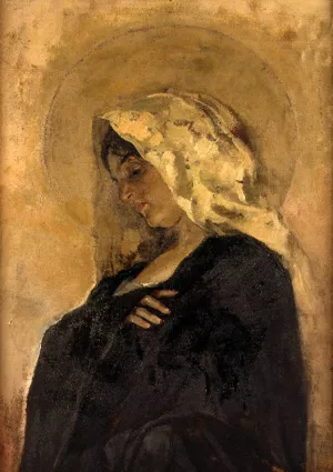 La Virgen Maria by Joaquin Sorolla y Bastida - Oil Painting Reproduction