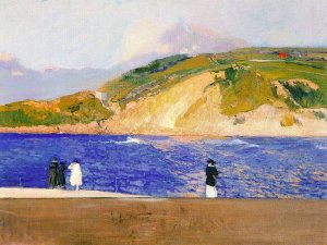 Monte Ullia, San Sebastian by Joaquin Sorolla y Bastida Oil Painting