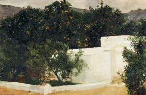 Orange Trees on the Road to Seville by Joaquin Sorolla y Bastida - Oil Painting Reproduction