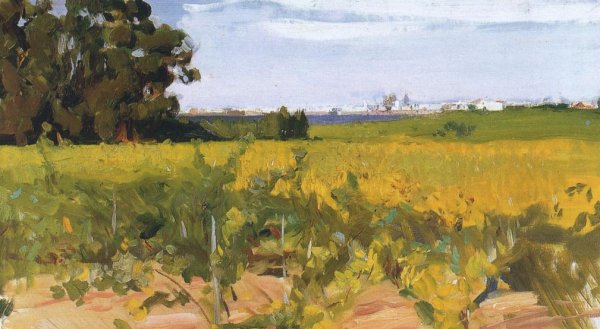 Main Product Photo of Outskirts of Seville Painting by Joaquin Sorolla y Bastida