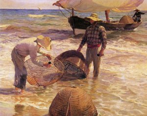 Pescadores Valencianos by Joaquin Sorolla y Bastida Oil Painting