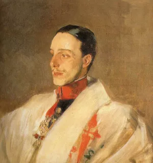 Portrait of King Alfonso by Joaquin Sorolla y Bastida - Oil Painting Reproduction