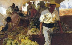 Preparing Raisins by Joaquin Sorolla y Bastida Oil Painting