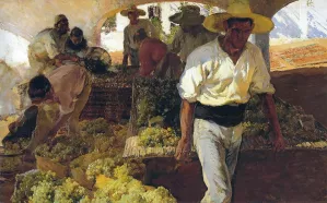 Preparing Raisins painting by Joaquin Sorolla y Bastida