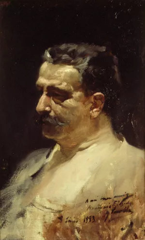 Retrato de Antonio Elegido by Joaquin Sorolla y Bastida - Oil Painting Reproduction