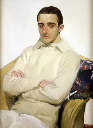 Retrato de Jose Luis Benlliure Lopez de Arana by Joaquin Sorolla y Bastida Oil Painting