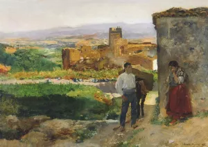 Ruins of Bunol by Joaquin Sorolla y Bastida - Oil Painting Reproduction