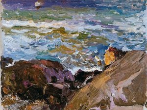 Sea at Ibiza by Joaquin Sorolla y Bastida Oil Painting
