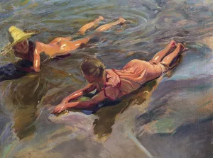 Sea Idyll by Joaquin Sorolla y Bastida Oil Painting