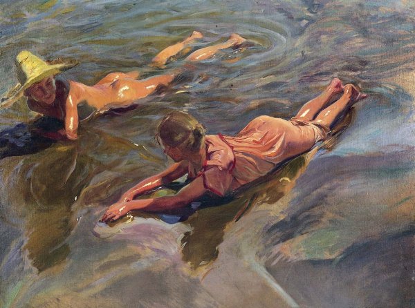 Main Product Photo of Sea Idyll Painting by Joaquin Sorolla y Bastida