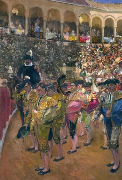 Main Product Photo of Seville, the Bullfighters Painting by Joaquin Sorolla y Bastida