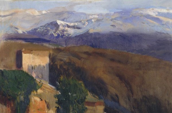 Sierra Nevada, Granada by Joaquin Sorolla y Bastida - Hand-Painted Oil Painting Reproduction