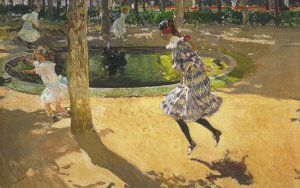 Skipping Rope at La Granja by Joaquin Sorolla y Bastida Oil Painting