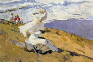 Snapshot at Biarritz II by Joaquin Sorolla y Bastida Oil Painting