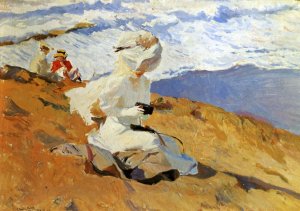 Snapshot, Biarritz by Joaquin Sorolla y Bastida Oil Painting