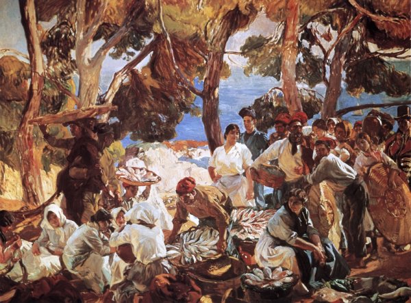 Main Product Photo of The Fish Catalonia Painting by Joaquin Sorolla y Bastida