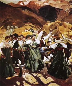 The Jota Aragon by Joaquin Sorolla y Bastida Oil Painting