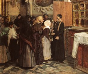 The Relic by Joaquin Sorolla y Bastida Oil Painting