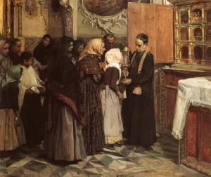 The Relic Oil painting by Joaquin Sorolla y Bastida
